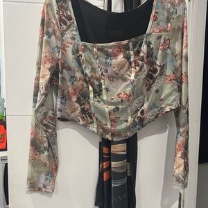 Floral Long Sleeve Women's Top